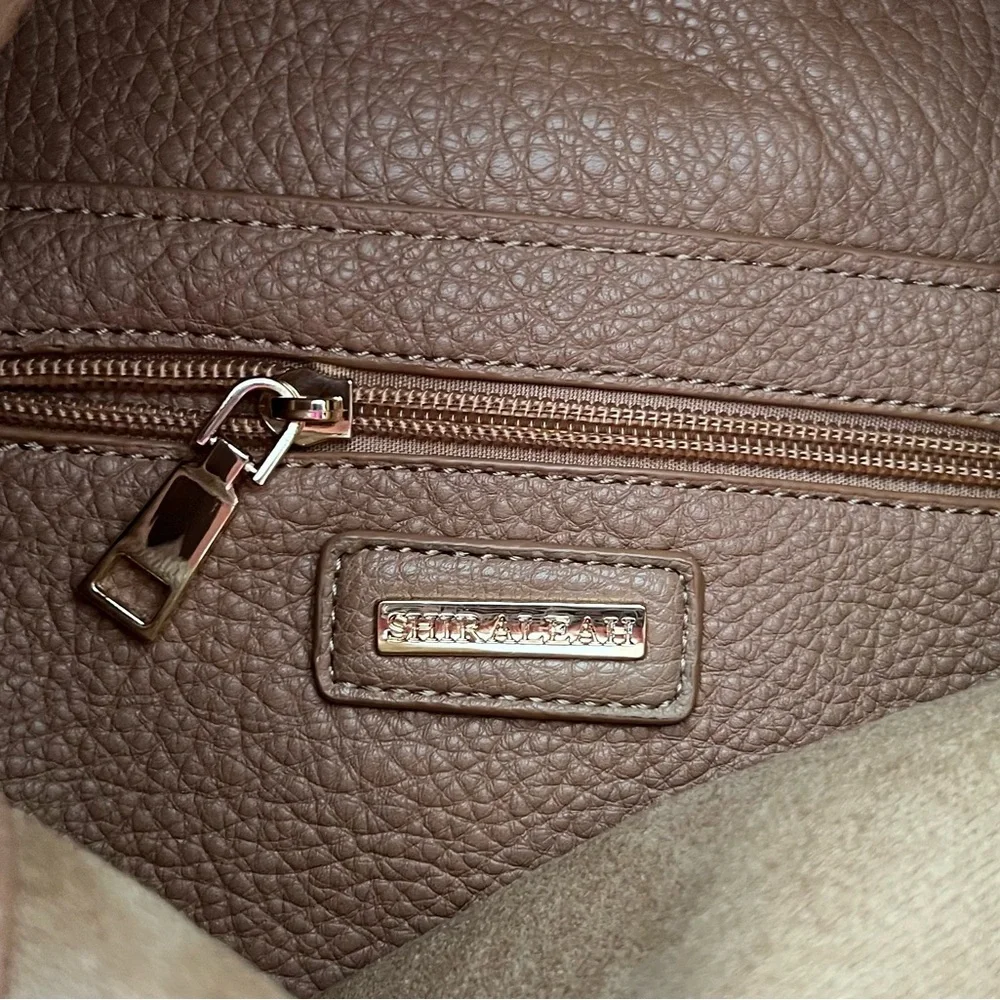 DESIGNER Shiraleah Two-Tone Tan and Cream Women's Bag - Picture 3 of 5